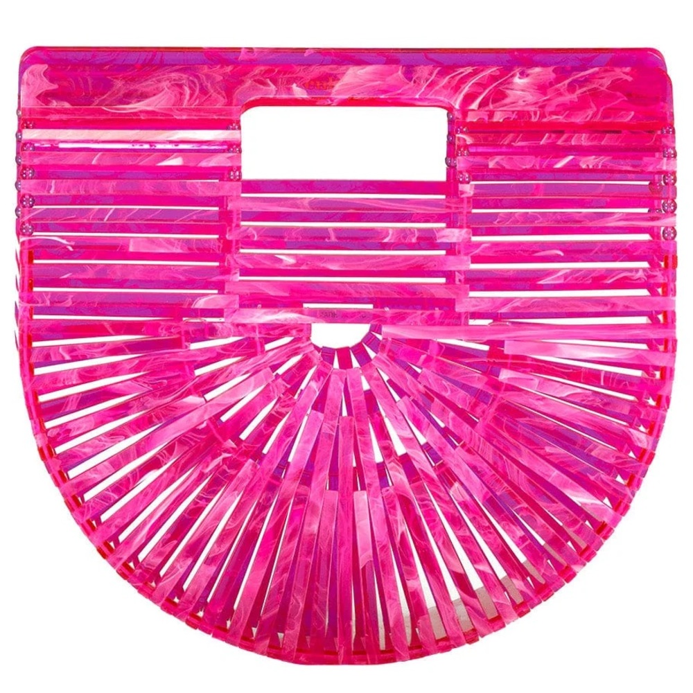 Cult Gaia Mini Ark Top Handle Bag Pink